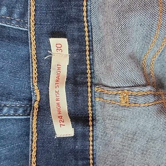 Levi's Premium  724 High Rise Straight Crop  Jeans/ 30. - Picture 4 of 11